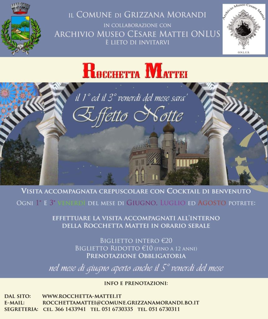 Rocchetta Mattei visite notturne